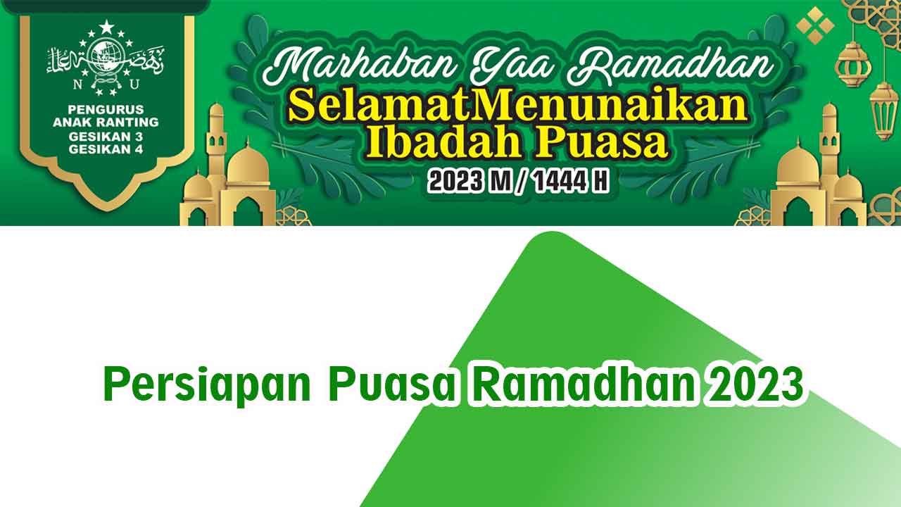 Persiapan Puasa Ramadhan 2023